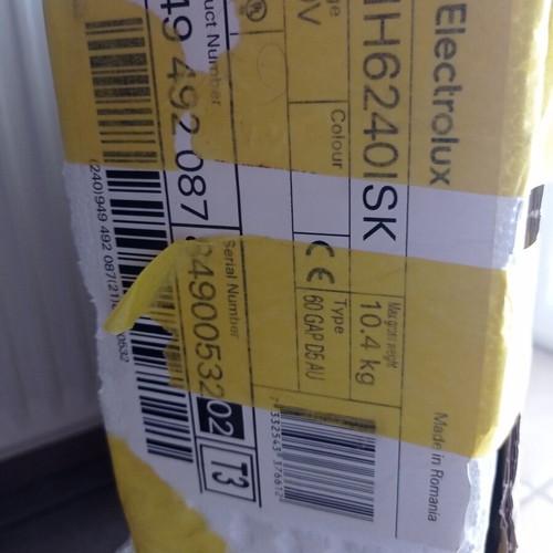 Electrolux induction hob new, unused