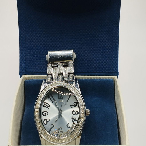 Silver Watch - John Jbeili with zircon