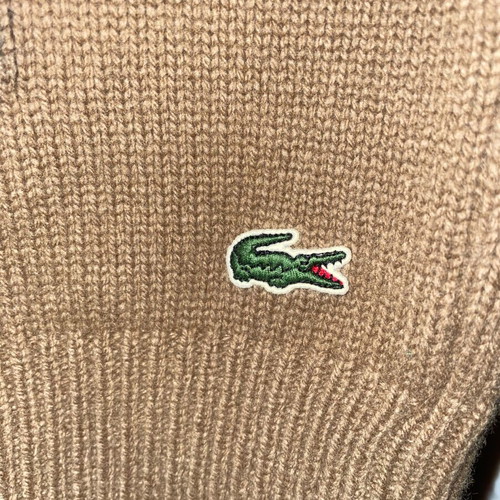Lacoste sweater new, size Medium, beige and brown