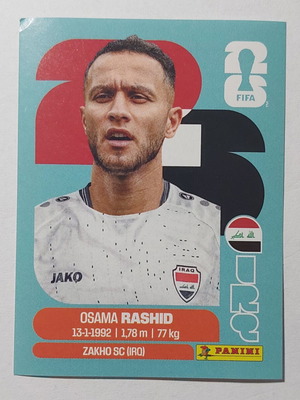 FIFA World Cup 2026 Sticker Osama Rashid Iraq new