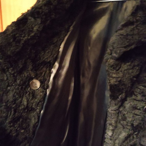 Miss Sixty Coat eco fur size M like new, black