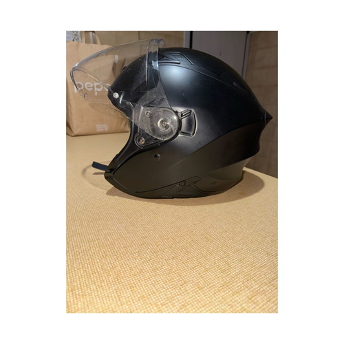 Jet motorcycle helmet black matte size L like new