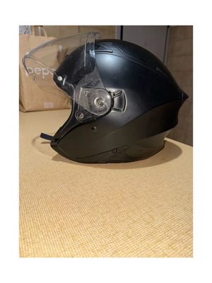 Jet motorcycle helmet black matte size L like new