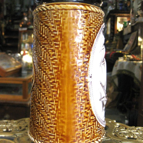 Faience jug used with beautiful decoration