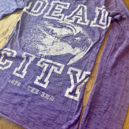Vintage Morphine Generation women's blouse M like new, purple