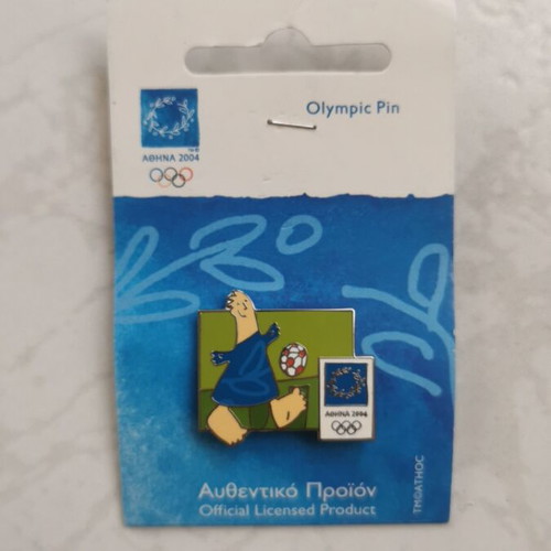 Olympic Pin Athens 2004 New Collectible Football Badge