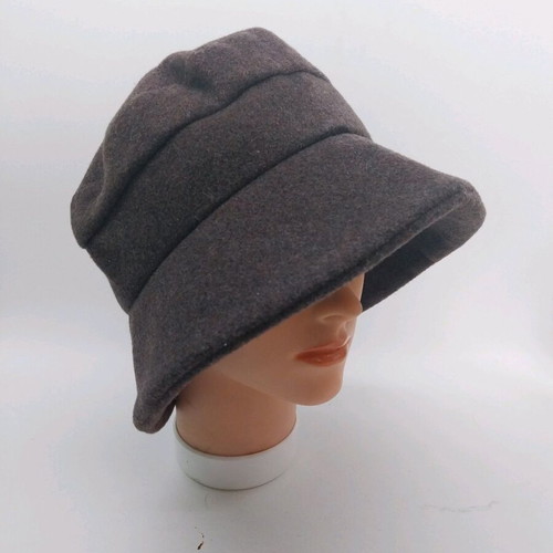 Vintage women's winter hat Ein Mayser Milz Hut like new, brown, size S