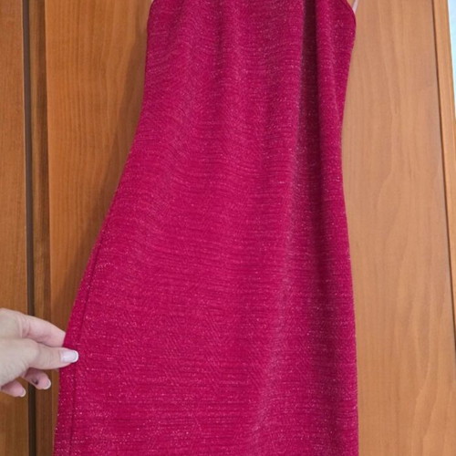 Greek dress size M/L, red with subtle shimmer