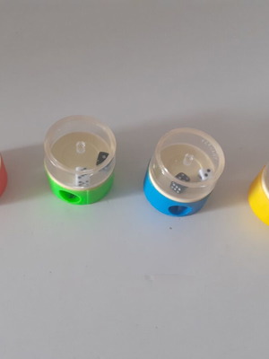 Pencil Sharpeners from the 80s new, set of 4