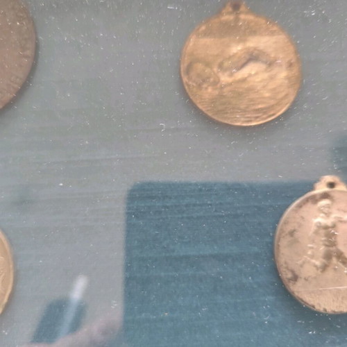 Bulgarian medals used, framed, pack of 15