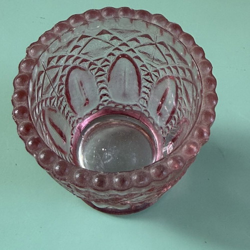 Glass candle holders like new, set of 3