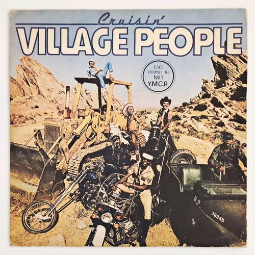 Village People Cruisin' vinyl album used, Greek 1978