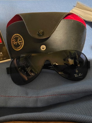 Ray Ban black sunglasses with original case and documents