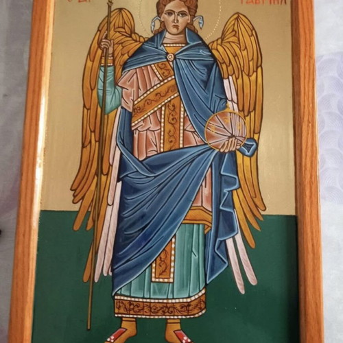 Byzantine icons handmade new, set of 2 pieces 59x37