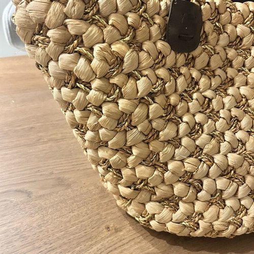 Straw beach bag