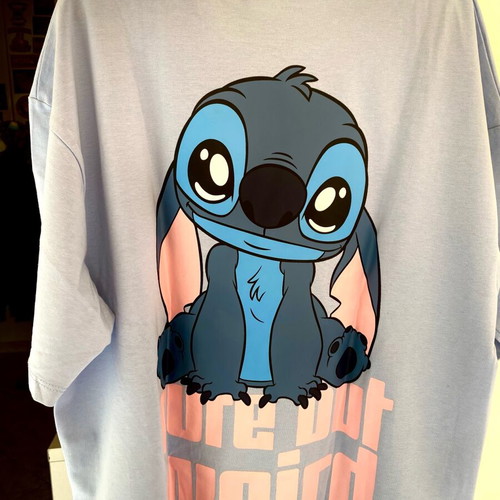 Stitch short-sleeve shirt turquoise like new, Name It, Disney age 11-12