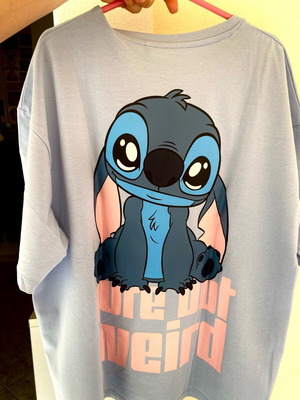 Stitch short-sleeve shirt turquoise like new, Name It, Disney age 11-12