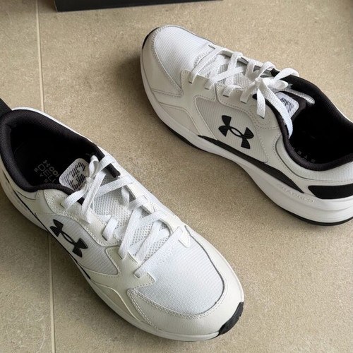 Under Armour Charged Edge athletic shoes new, size 45, white