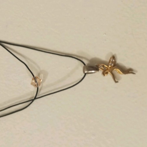 Gold-plated silver necklace new