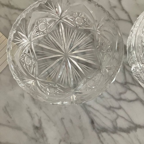 Bohemian Crystal Fountain Diameter 16cm, height 9