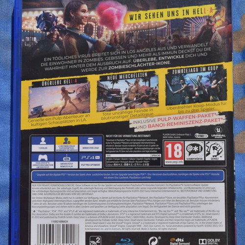 Dead Island 2 Pulp Edition PS4 like new
