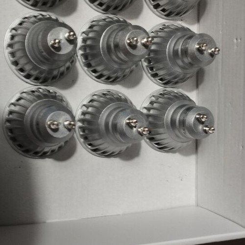 Osram GU10 LED light bulbs, warm light, pack of 9