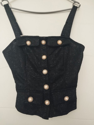 Knitted top new, black, size M / 38 / 10