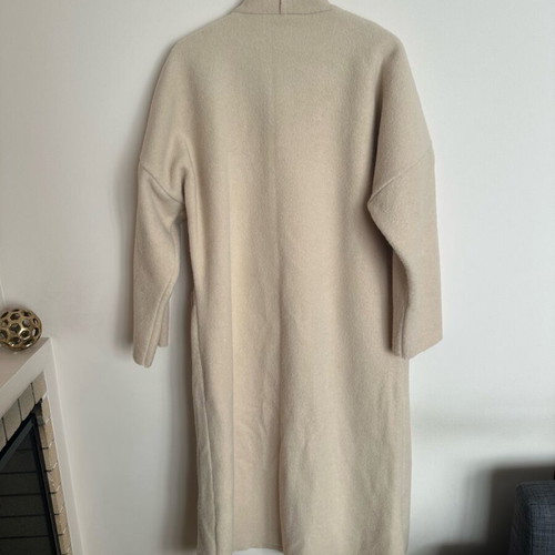 Long wool cardigan used, one size, beige