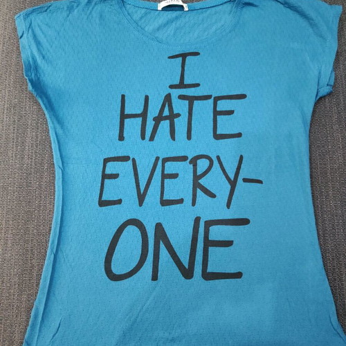 Women's t shirt like new, size L, blue turquoise