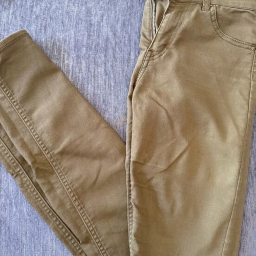 H&M fitted elastic beige pants XS like new