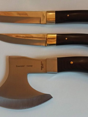Russian knives new stainless steel 65x13 set of 3