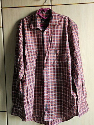 Oxford Company plaid shirt XL like new, red