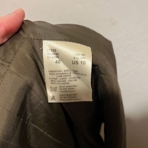 Bogner wool skirt used, size 40, brown and orange