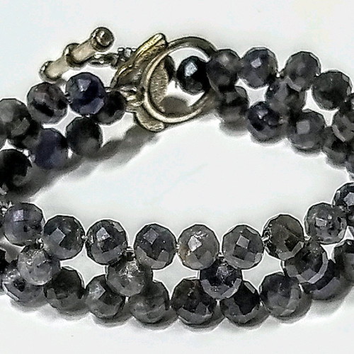Iolite bracelet new, handmade, purple