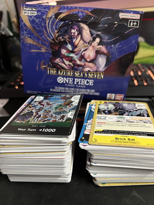One Piece The Azure Sea's Seven πακέτο καρτών σαν καινούργιο, περίπου 260 κάρτες