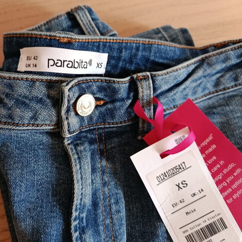 Parabita women's jeans new, size XS 34 6, blue