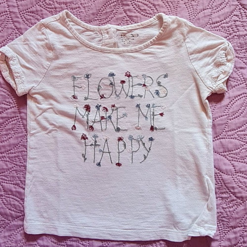 Pack of 12 t shirts for 2-year-old girl like new
