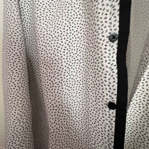 Men's shirt like new, size L, black and white