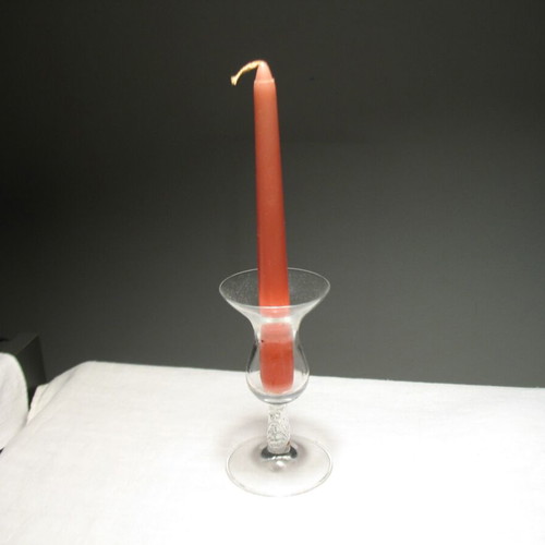 Glass Candle Holder Like New for Decoration