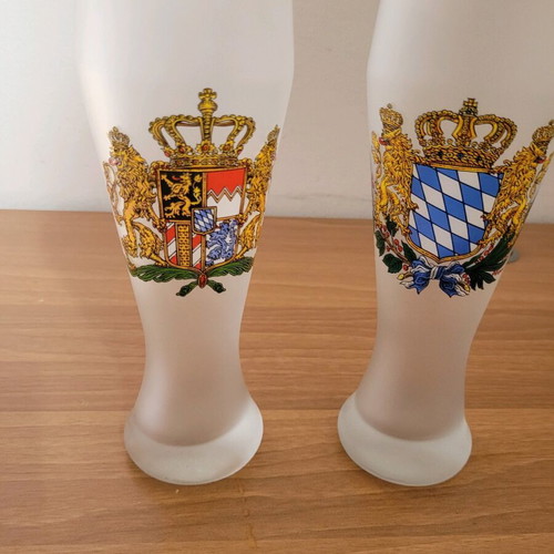 German beer glasses new, set of 2 pieces