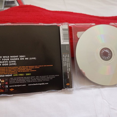 Bon Jovi One Wild Night CD Single 2001