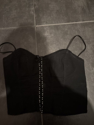Corset Top On Line Fashion Club black, like new, adjustable straps