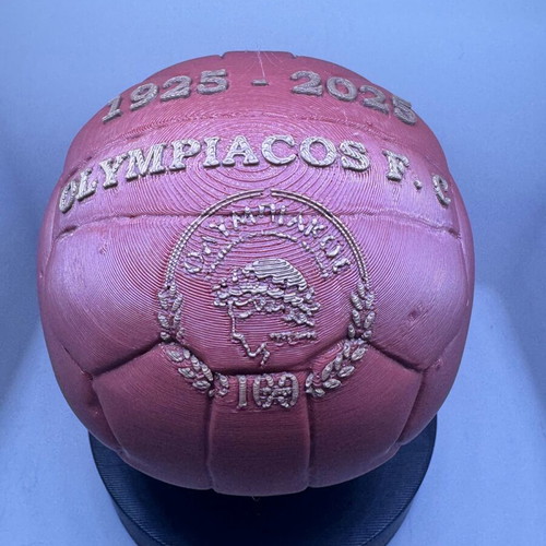 Olympiacos 3D Printed Commemorative Ball 15cm Custom
