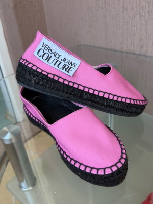 Versace espadrilles new, pink, size 36