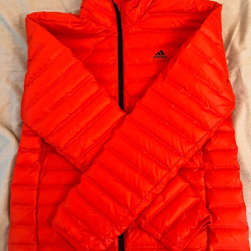 Adidas jacket orange like new, size L