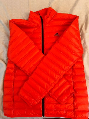 Adidas jacket orange like new, size L