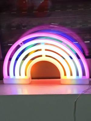 Rainbow lamp like new, table or wall light