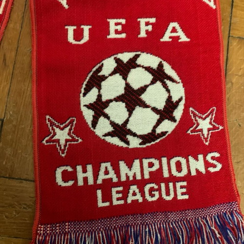 Olympiakos scarf Champions League 1997 used, official replica