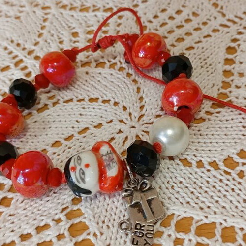 Handmade bracelet new with glass elements