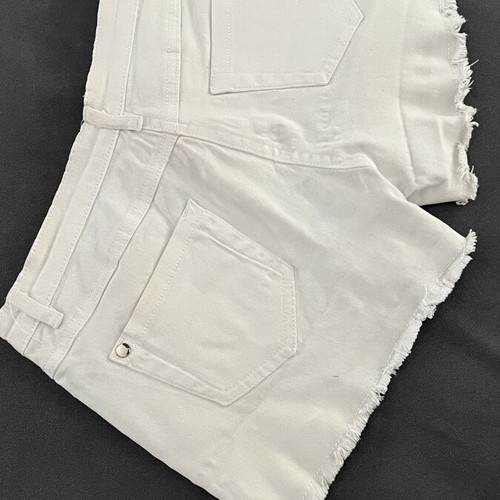 White shorts with gold buttons like new, size S